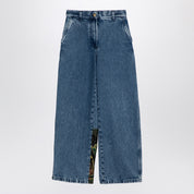 Palm Angels Baggy jeans with jungle insert
