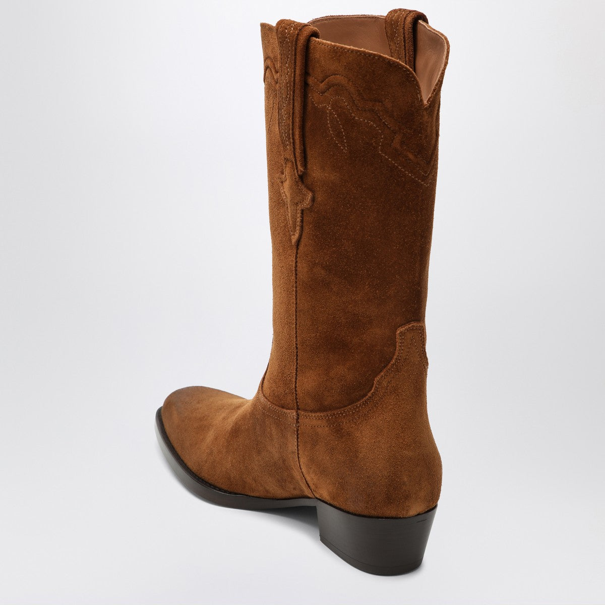 Bottes Paris Texas Hilda en daim cognac
