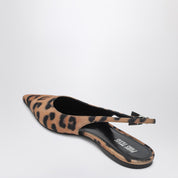 Leopard Slingback Jessica — Paris Texas Low Heel