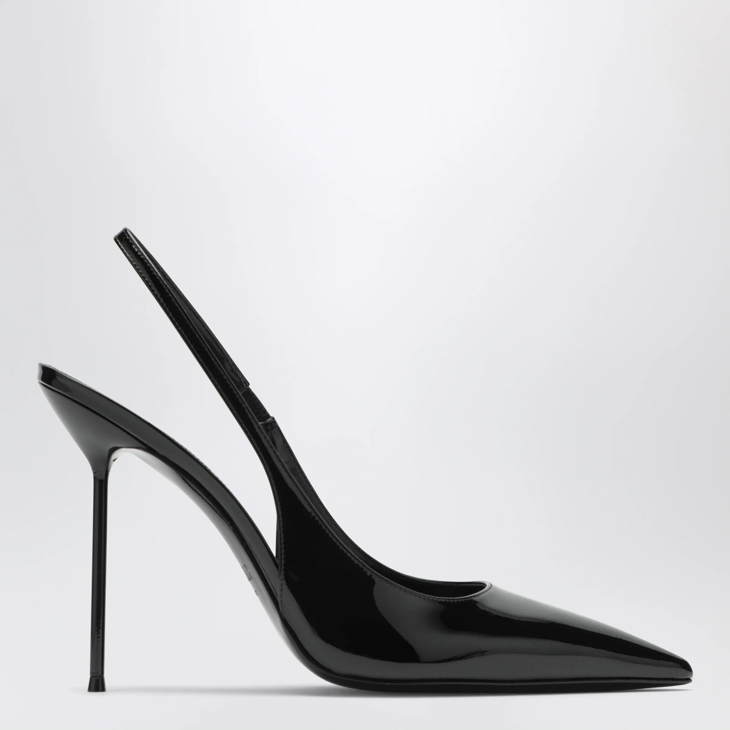 Paris Texas Lidia slingback pumps in black patent leather