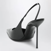 Paris Texas Lidia slingback pumps in black patent leather