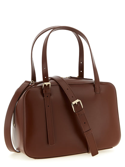 A.p.c. Virginie Box Handbag — Smooth Leather, Brown