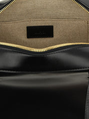 A.p.c. Virginie Box Handbag — Black Leather Shoulder Bag