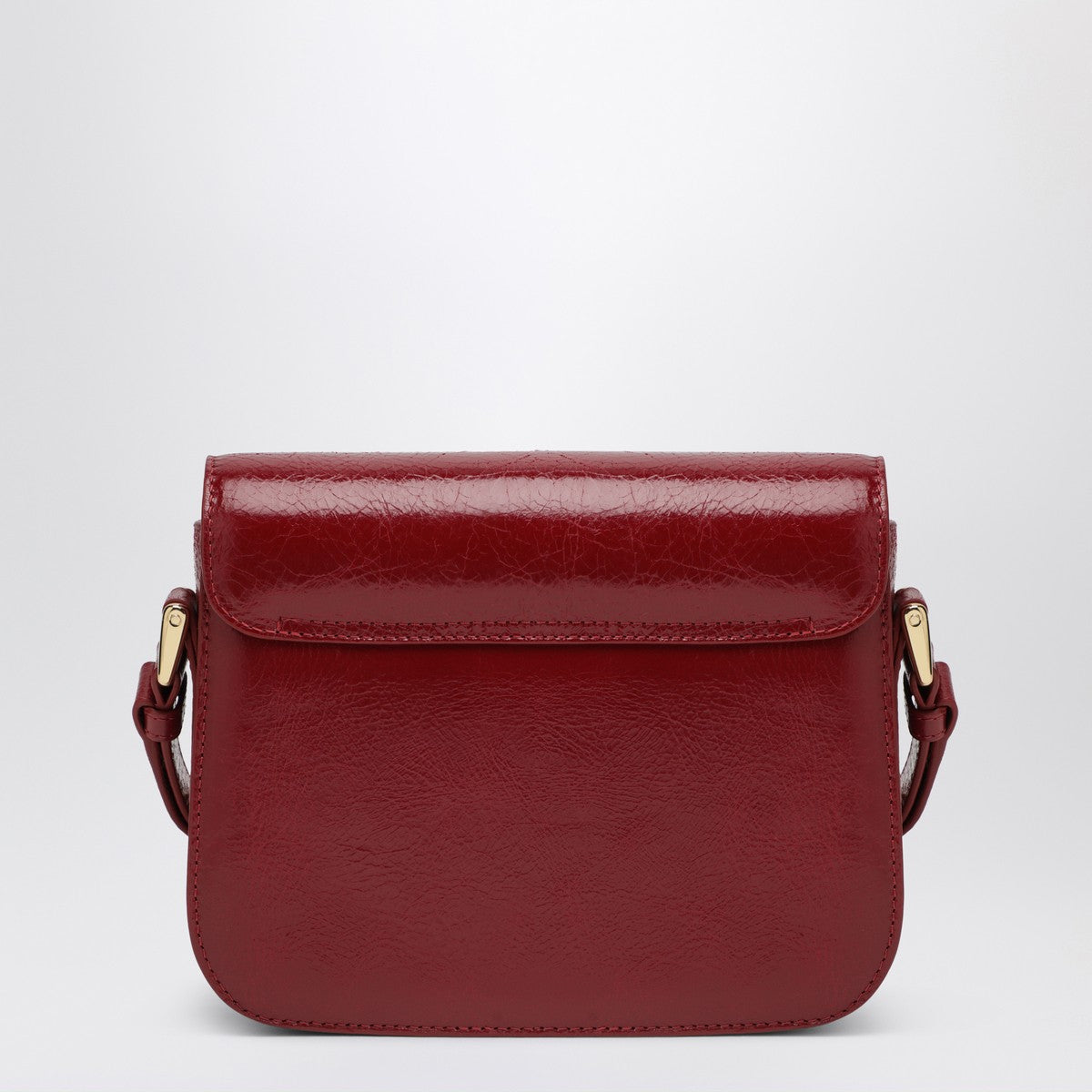 Bolso bandolera APC Grace en piel lisa roja