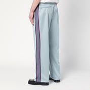 Needles Gray-blue/purple jogging pants with contrast stripe