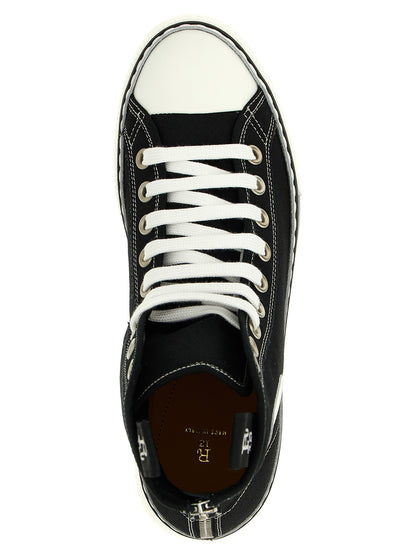 R13 Courtney Sneakers — White/Black Platform