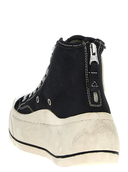 R13 High Top Sneakers — White/Black Women’s Sneakers