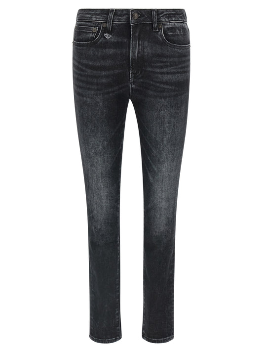 R13 Alison Jeans — Skinny Black Denim for Women