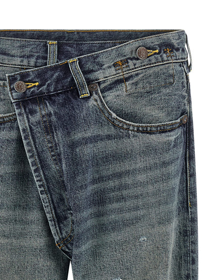 R13 Crossover Jeans — Stonewashed Women's Jeans