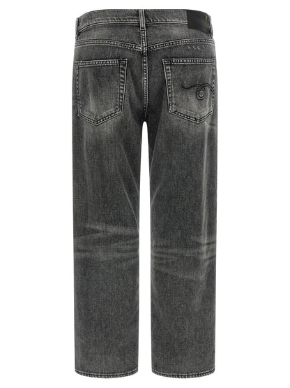 R13 Boyfriend Jeans for Women — Stonewashed Gray Denim