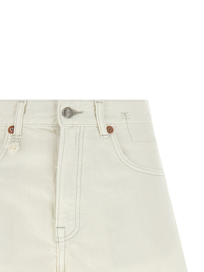 R13 X-bf Shorts — Distressed Cotton Denim Shorts