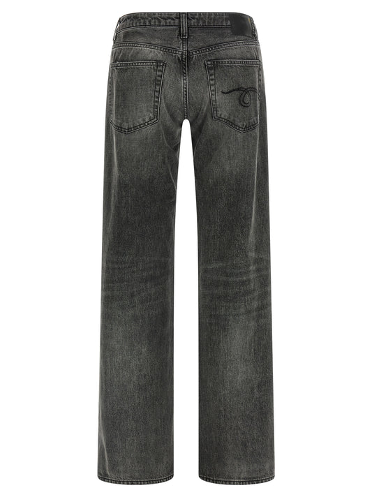 R13 Effie Jeans — Low Waist Straight Leg Jeans
