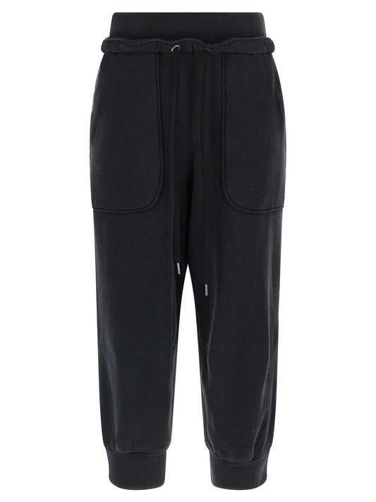 R13 Cropped Joggers — Women's Black Trousers