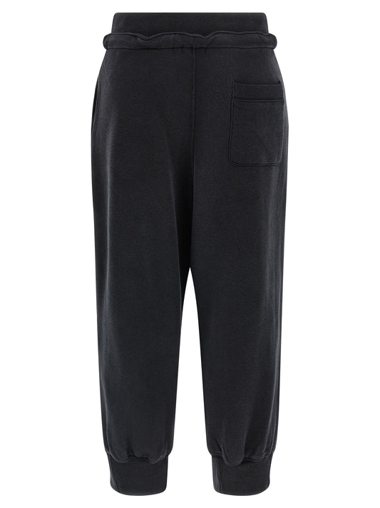 R13 Cropped Joggers — Women's Black Trousers