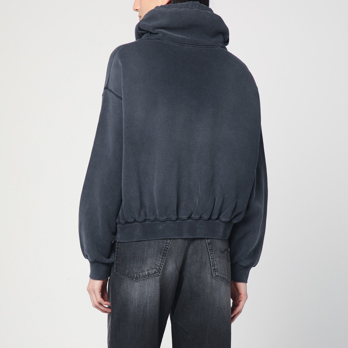 R13 Faded navy blue sweatshirt in cotton