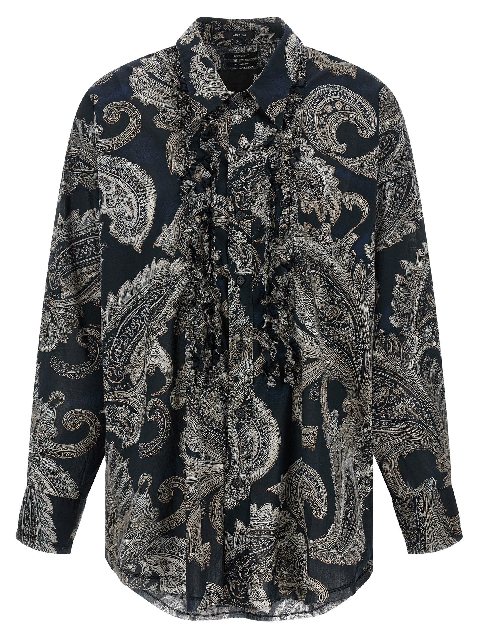 R13 Paisley Print Shirt for Women - Oversized Fit