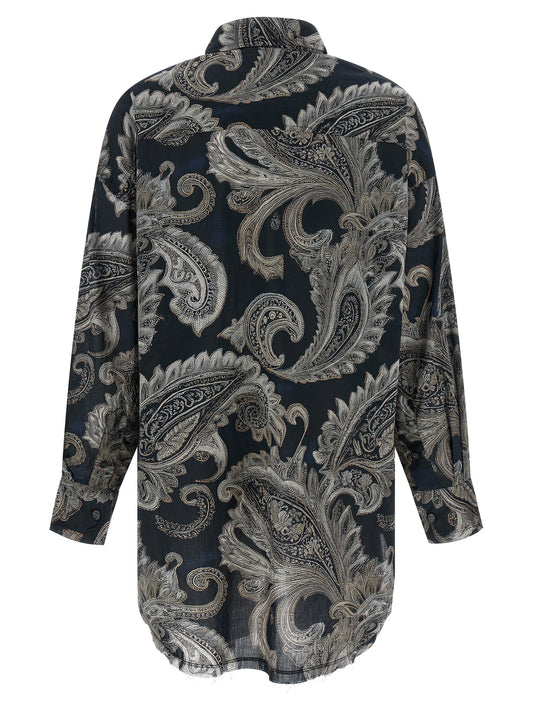 R13 Paisley Print Shirt for Women - Oversized Fit
