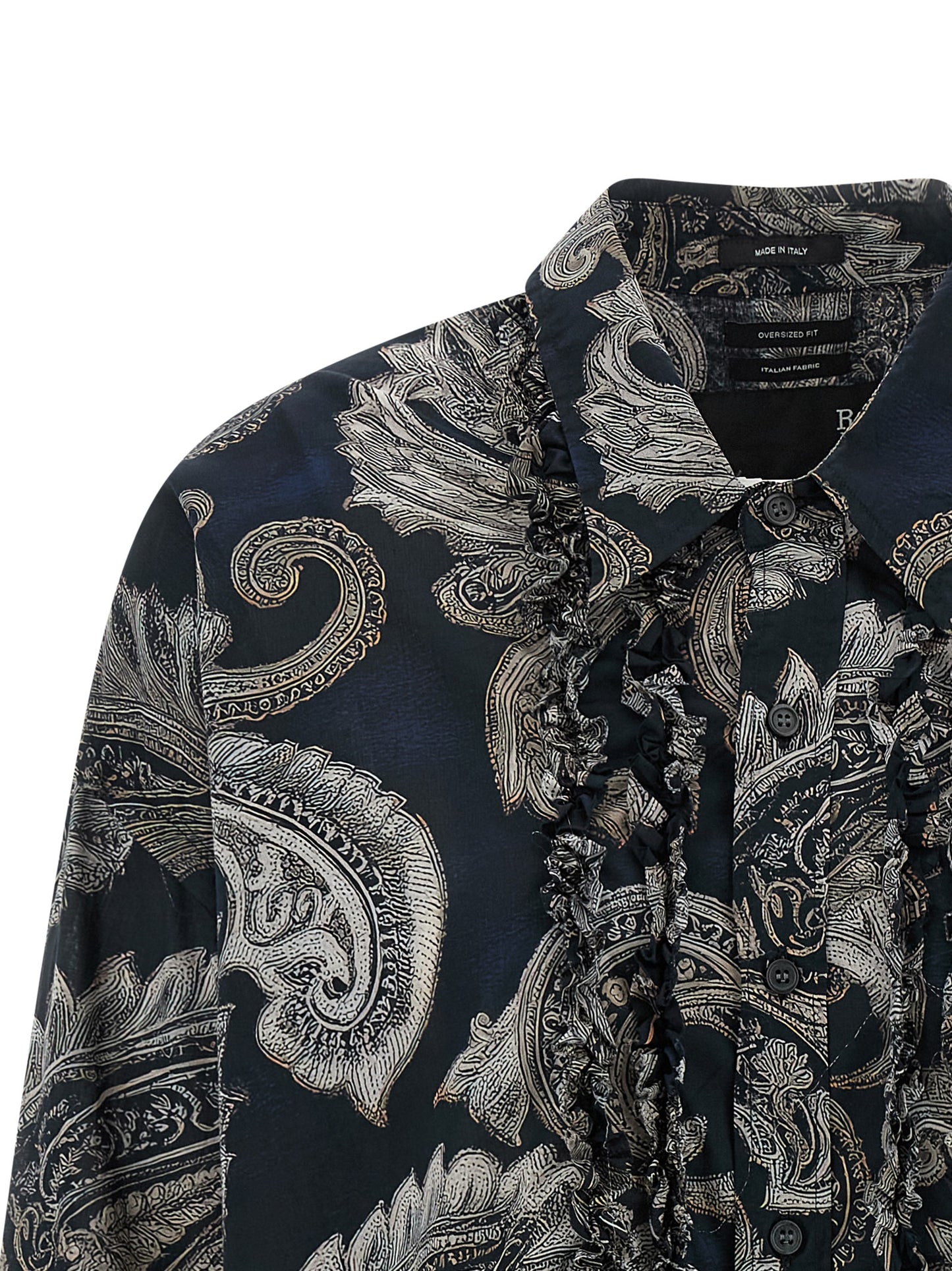 R13 Paisley Print Shirt for Women - Oversized Fit