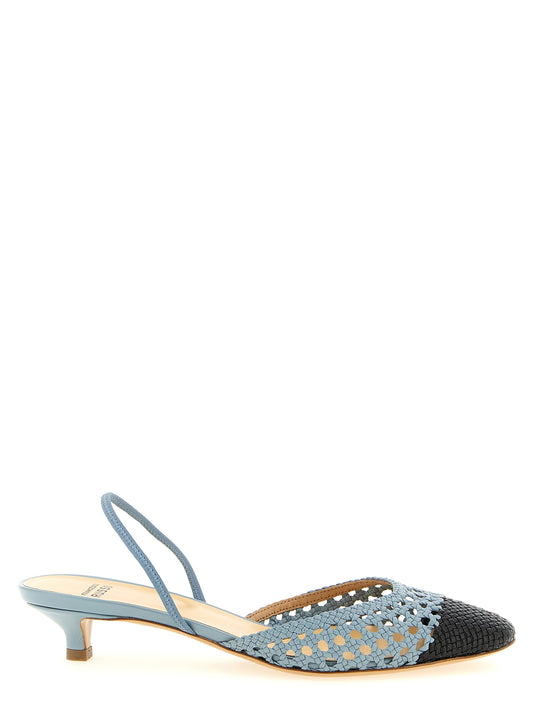Francesco Russo Pumps — R1P1021 Two‑Tone Slingback