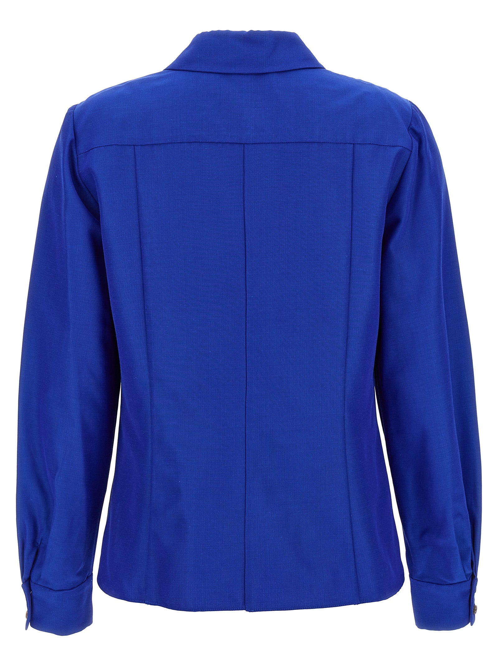 Carolina Herrera Blue Viscose Shirt — Women's Designer Shirt