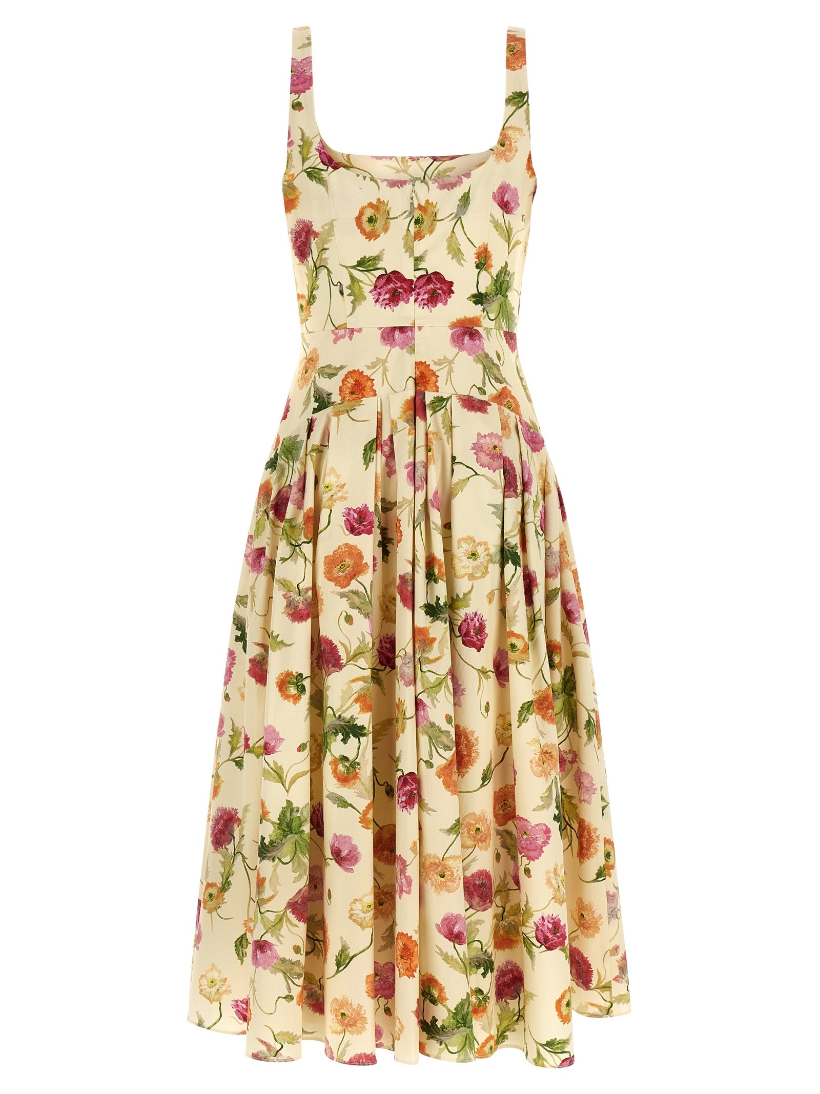 Carolina Herrera Wells Dress - Floral Cotton Midi