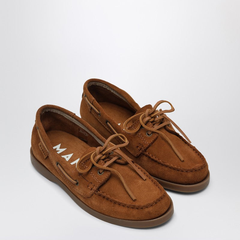 Manebí Brown Suede Boat Shoes — Women’s Loafers