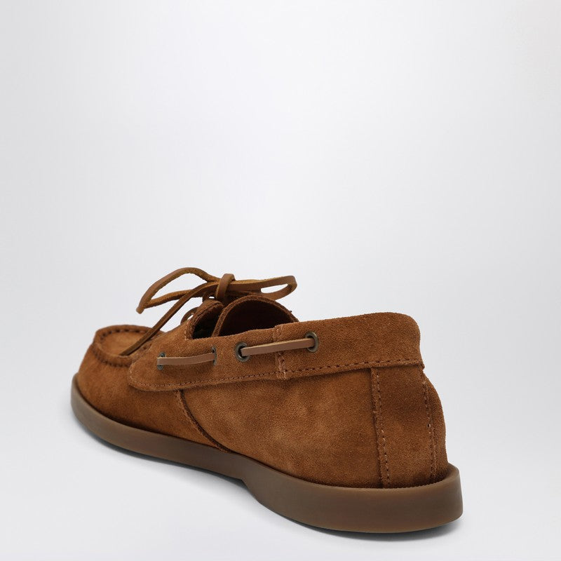 Manebí Brown Suede Boat Shoes — Women’s Loafers