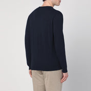 Roberto Collina navy blue cotton sweater