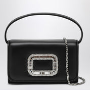 Black Micro Pilgrim Bag — Roger Vivier Leather Handbag