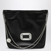 ROGER VIVIER Mini Pilgrim black leather bag