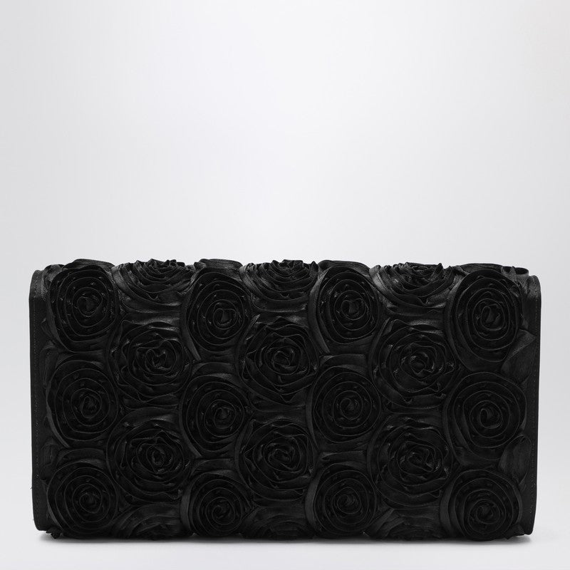 Pochette Roger Vivier Black Flower Efflorescence