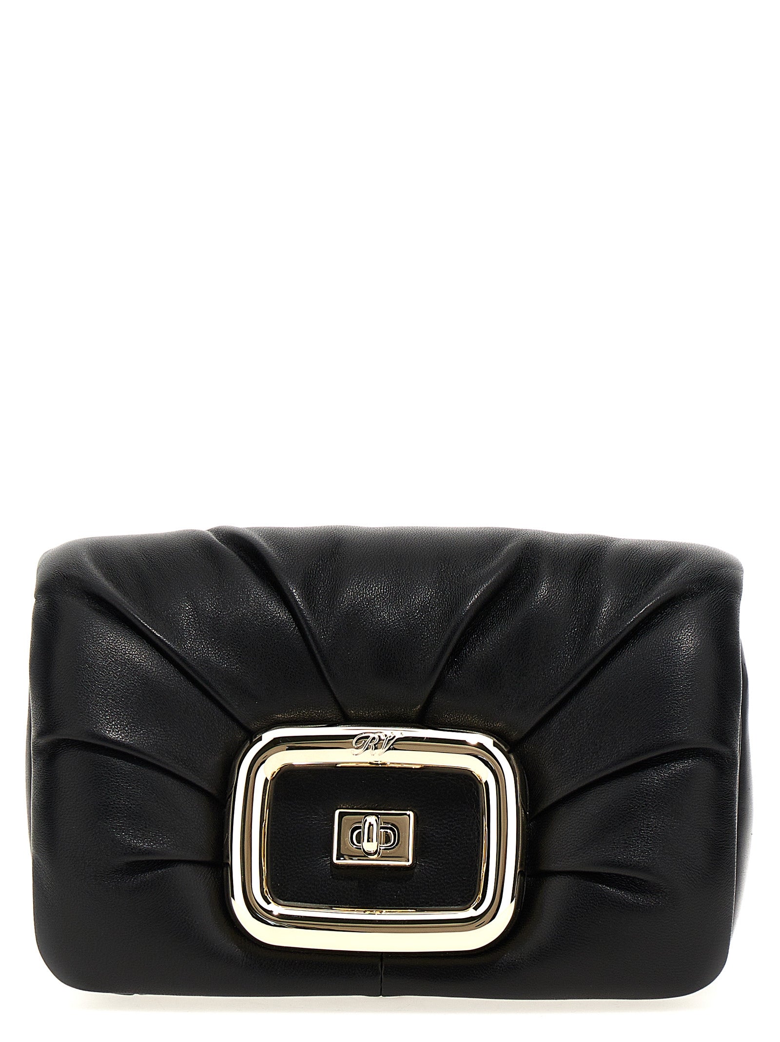 Roger Vivier Mini Viv Choc Crossbody Bag — Black, €1,090