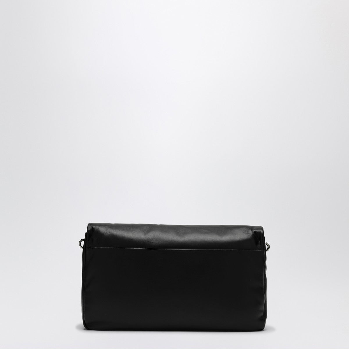 ROGER VIVIER Viv' Choc Large — Black Leather Shoulder Bag