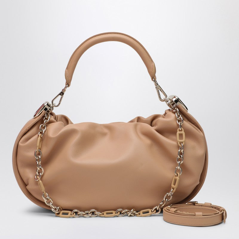 ROGER VIVIER Sac hobo Viv'' Choc Royal en cuir désert