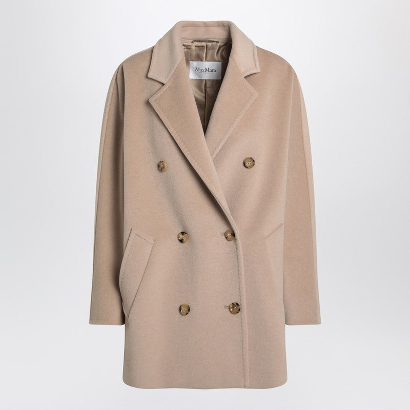 Max Mara Icon short coat in écru wool and cashmere