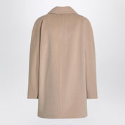 Max Mara Icon short coat in écru wool and cashmere