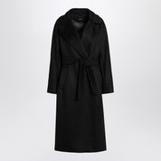 Weekend Max Mara Black double-breasted coat with belt