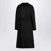 Weekend Max Mara Black double-breasted coat with belt