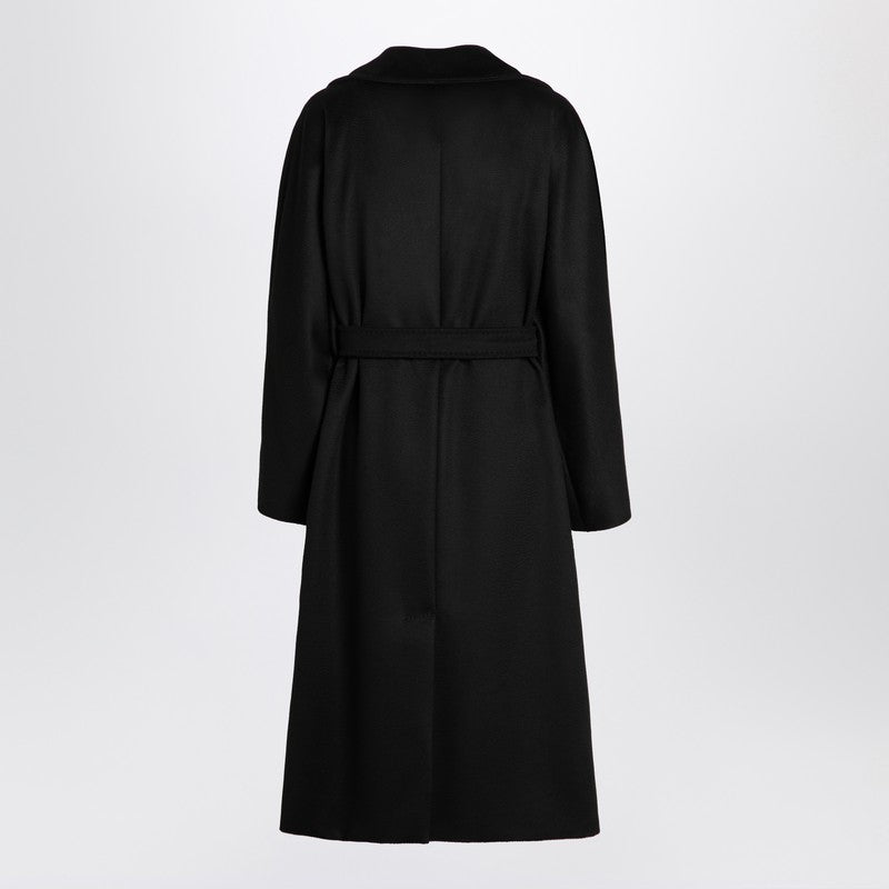 Weekend Max Mara Black double-breasted coat with belt