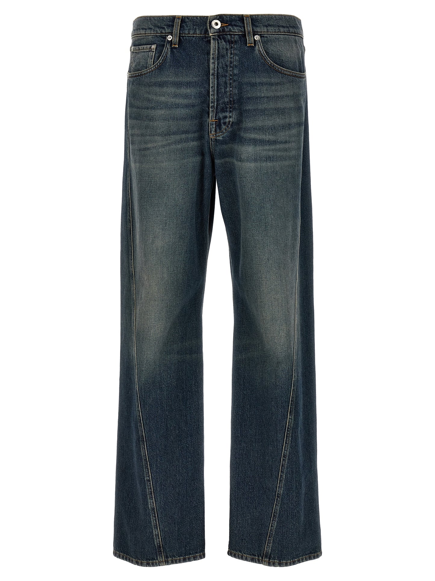Lanvin Twisted Leg Jeans — Men's Blue Denim (True Fit)