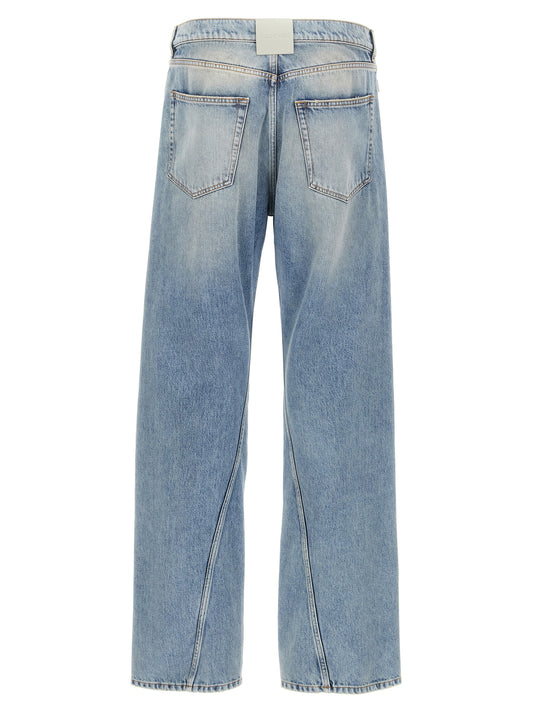 Lanvin Twisted Hem Jeans for Men — Light Blue, €XXX