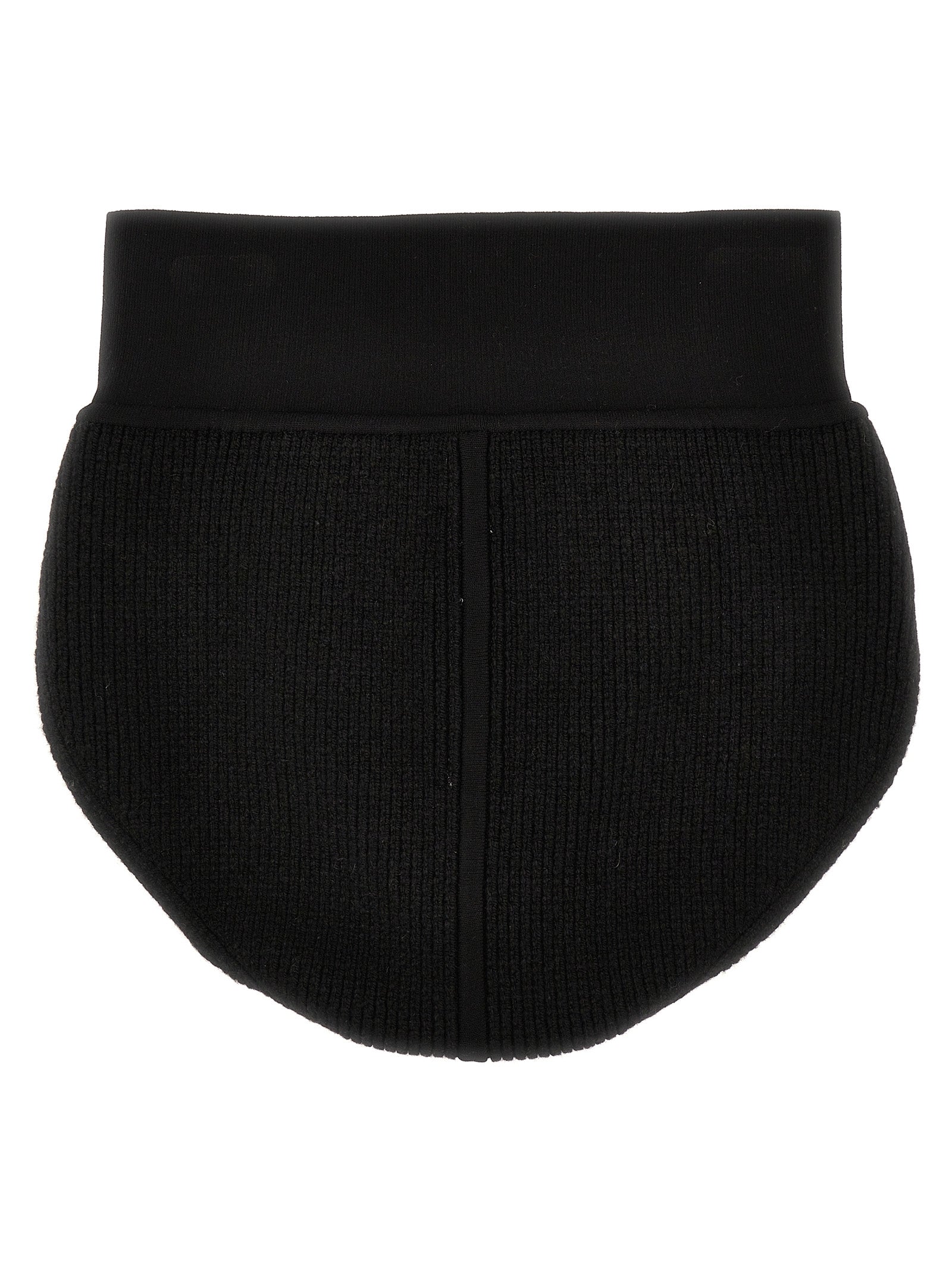 Rick Owens Cachemire Blend Panties — High Waist, Black