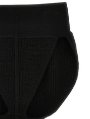 Rick Owens Cachemire Blend Panties — High Waist, Black