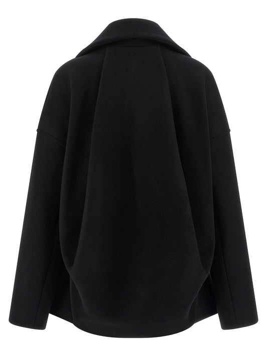 Rick Owens Draculimo Coat — Women's Black Wool Coat