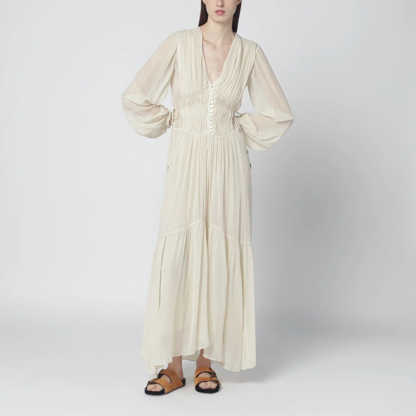 ISABEL MARANT Étoile Briane long ecru dress — Dresses