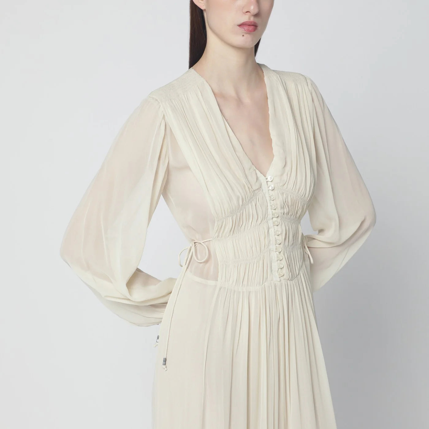 ISABEL MARANT Étoile Briane long ecru dress — Dresses