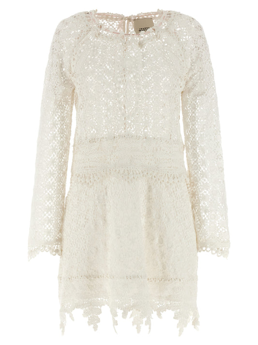 Isabel Marant Hizene Mini Dress — White Crochet, €690