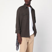 Destin Military green wool shirt