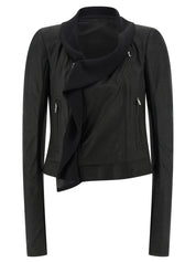 Rick Owens Scarf Biker Jacket