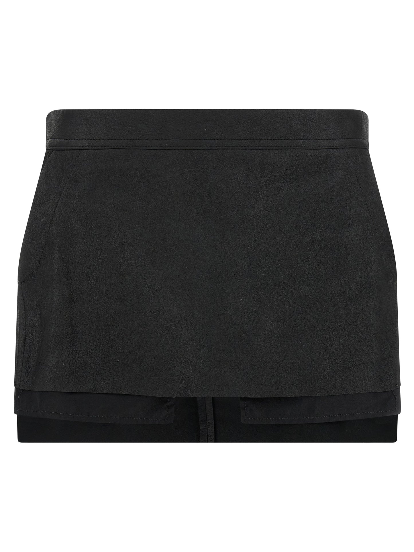 Rick Owens Fog Cutdff Mini Skirt